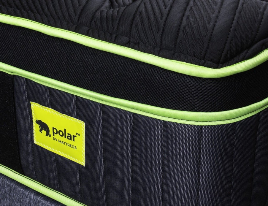 60" X 74" RV Short Queen Cooling 15" 2400 Nano on Coil Pillow Top Mattress 60" x 74" - Pa by Polar RV Mattress