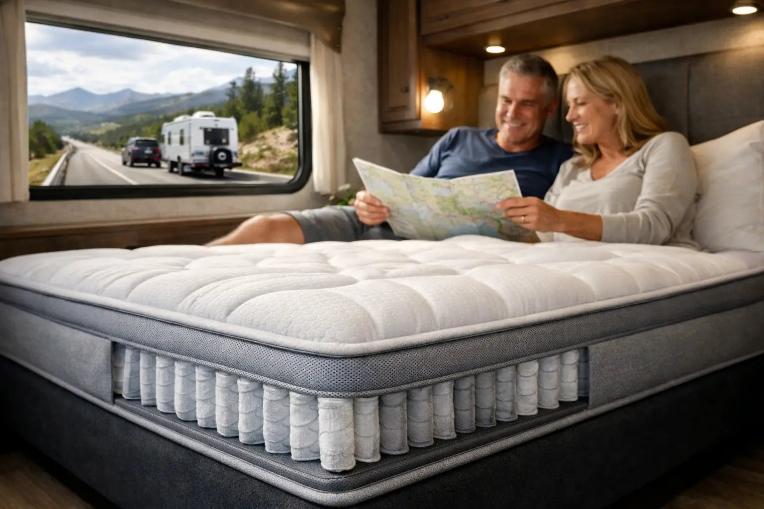 Zoned Coil RV Mattress for Better Road Support