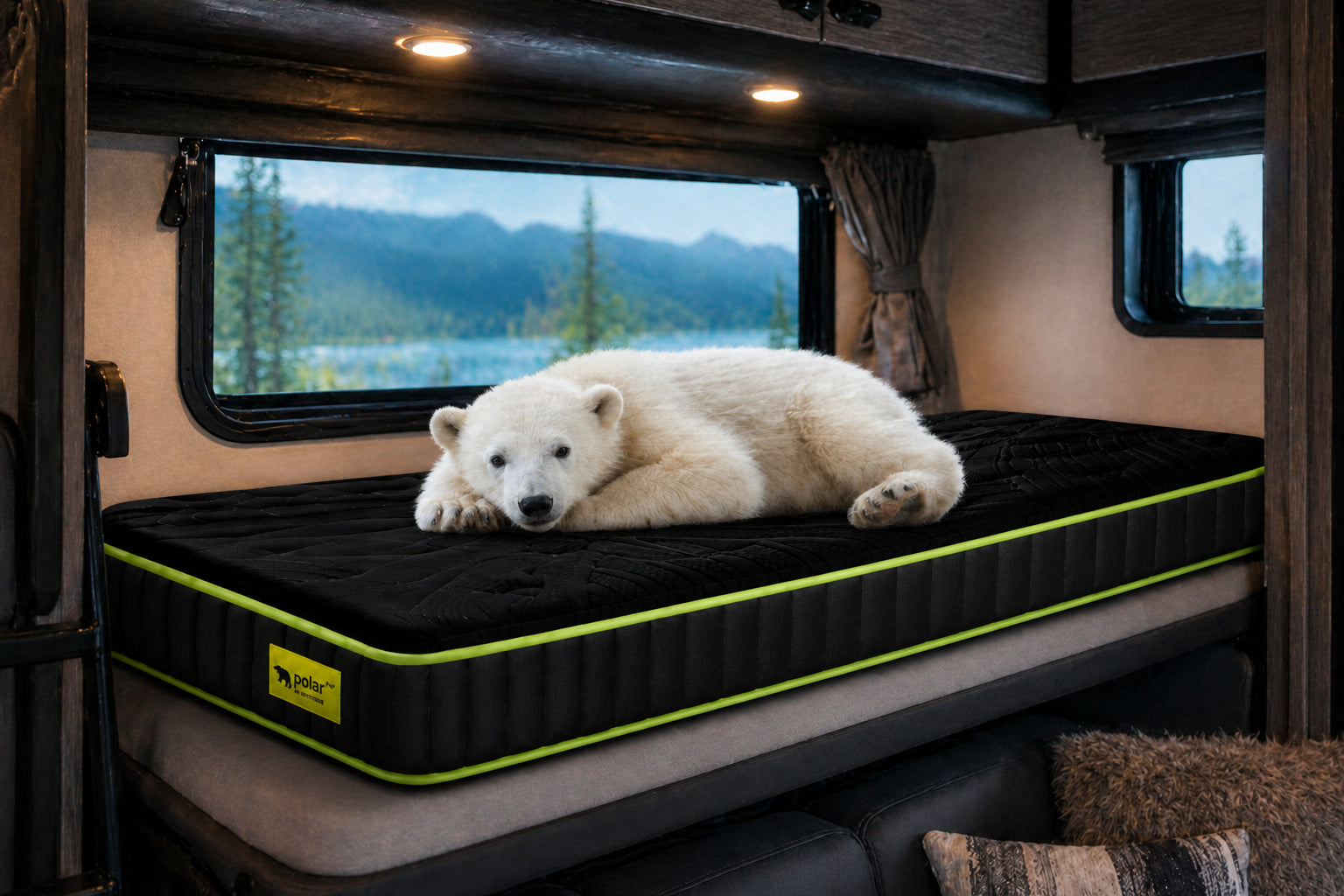 Rv Mattress 6 Inch Memory Foam Polar Pup Lifestyle Resting Bear